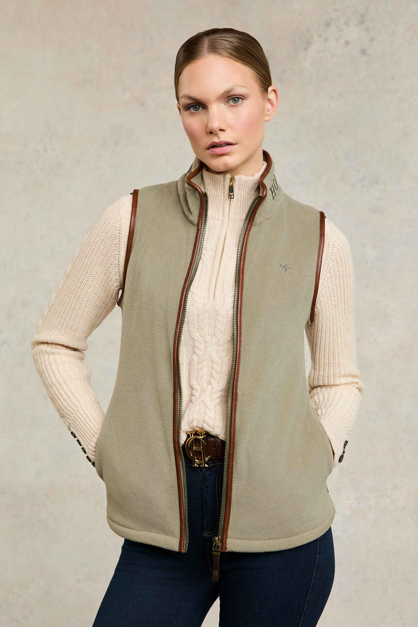 Country Fleece Gilet (Sage)