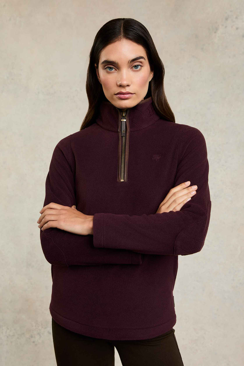 Country Fleece Quarter Zip (Mulberry)