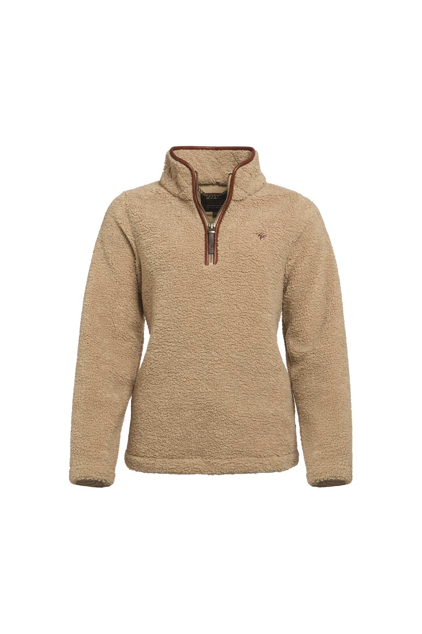 Country Fleece Quarter Zip (Natural Borg)