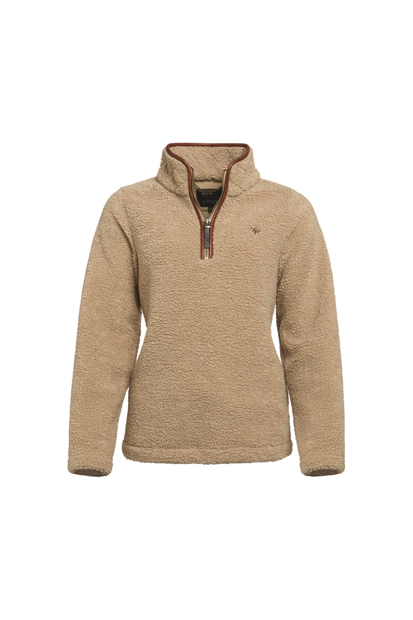 Country Fleece Quarter Zip (Natural Borg)