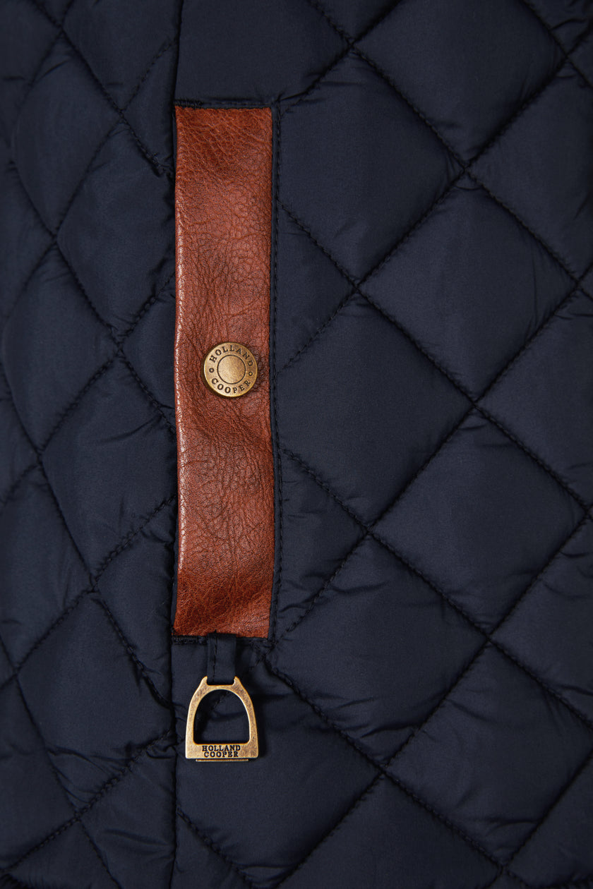 Country Quilted Gilet (Ink Navy)