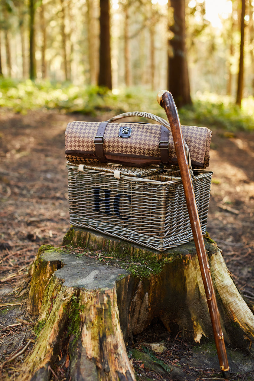 Picnic Blanket (Toffee Houndstooth)