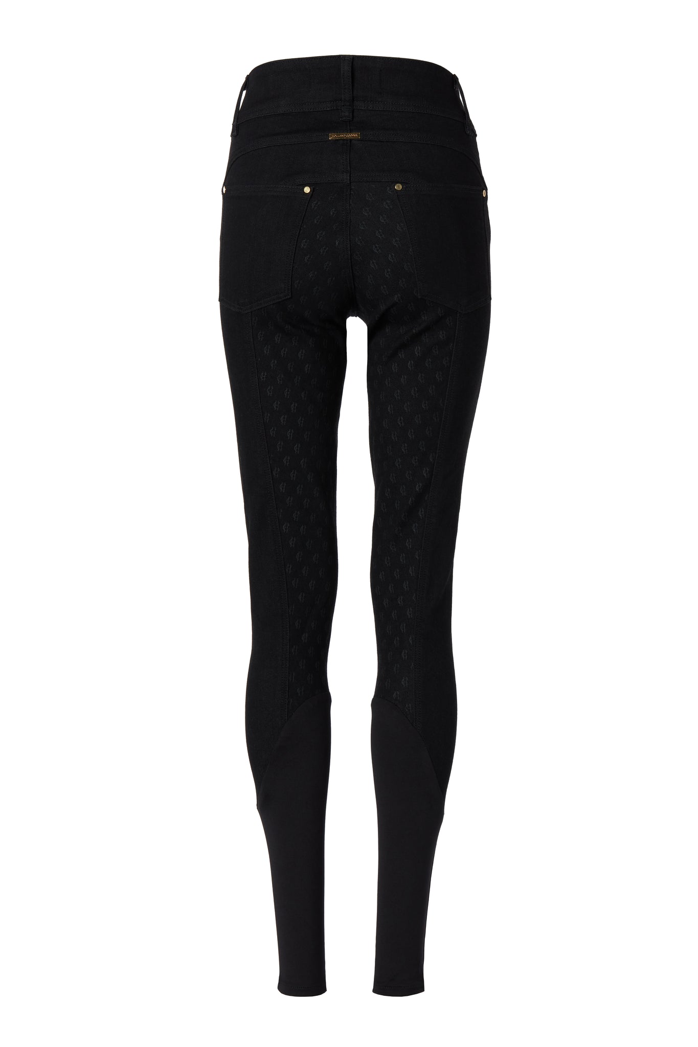 Denim Thermal Full Grip Breeches (Black)