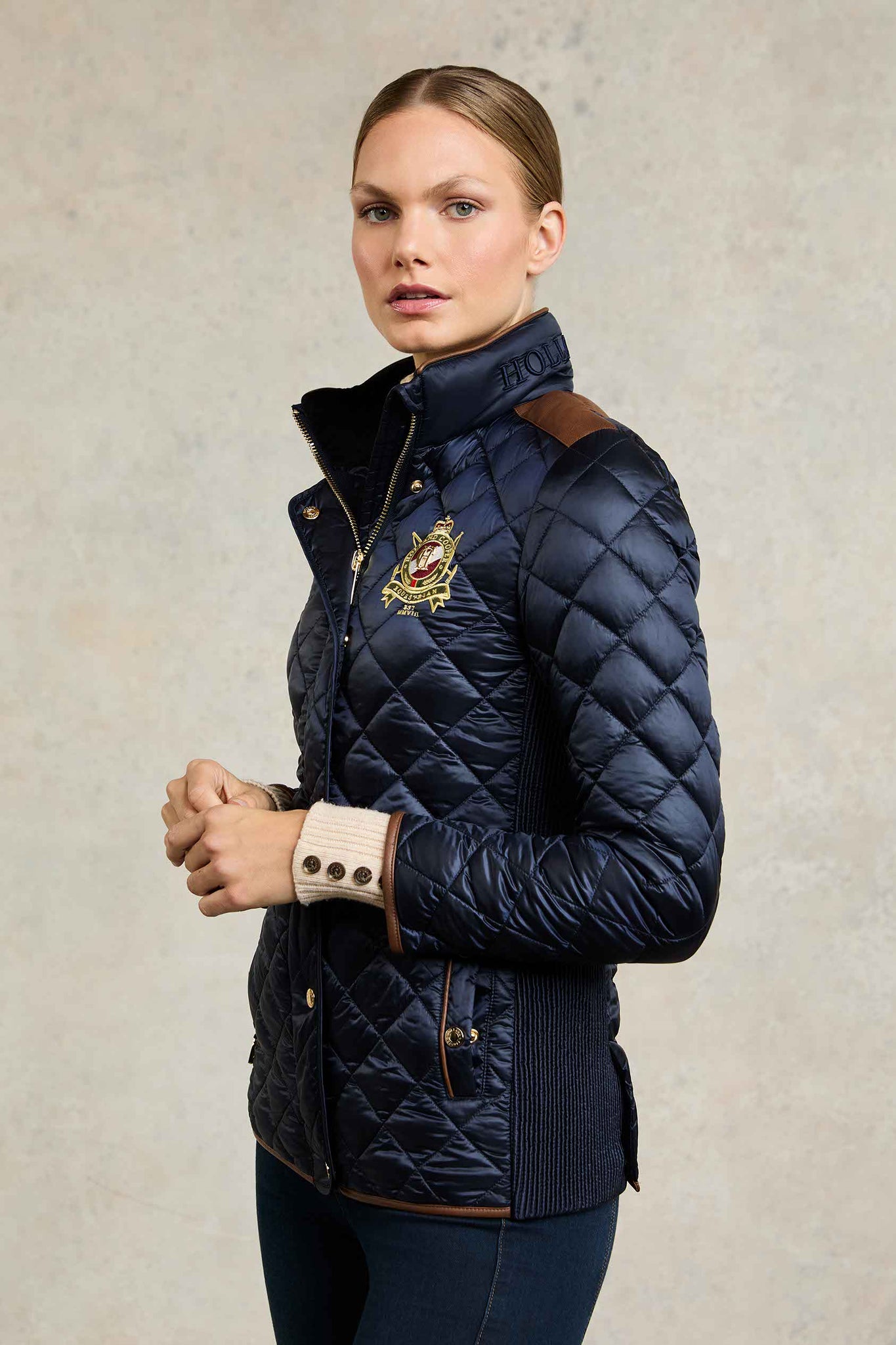 Diamond Quilt Classic Jacket (Ink Navy)