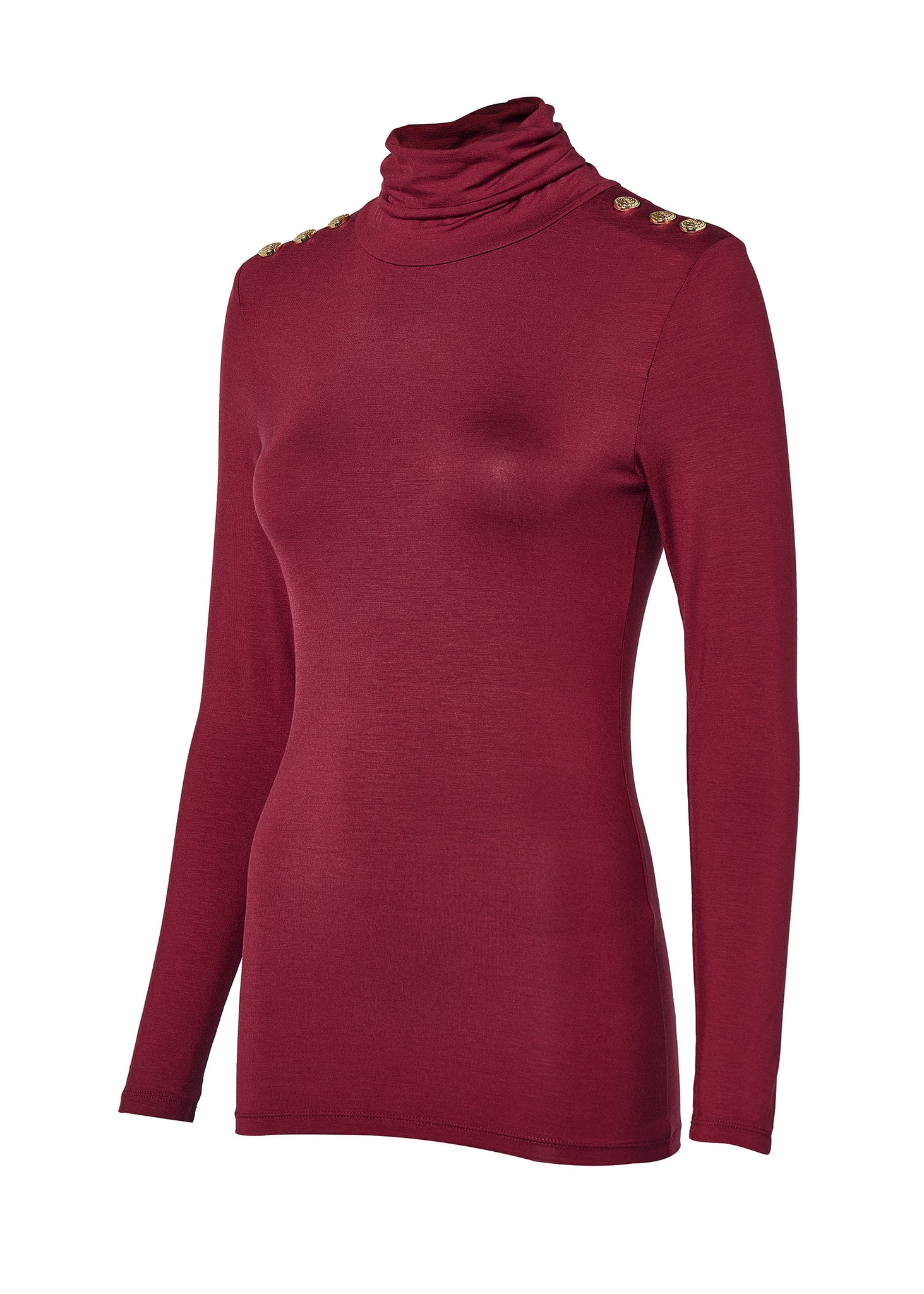 Essential Roll Neck (Wine)