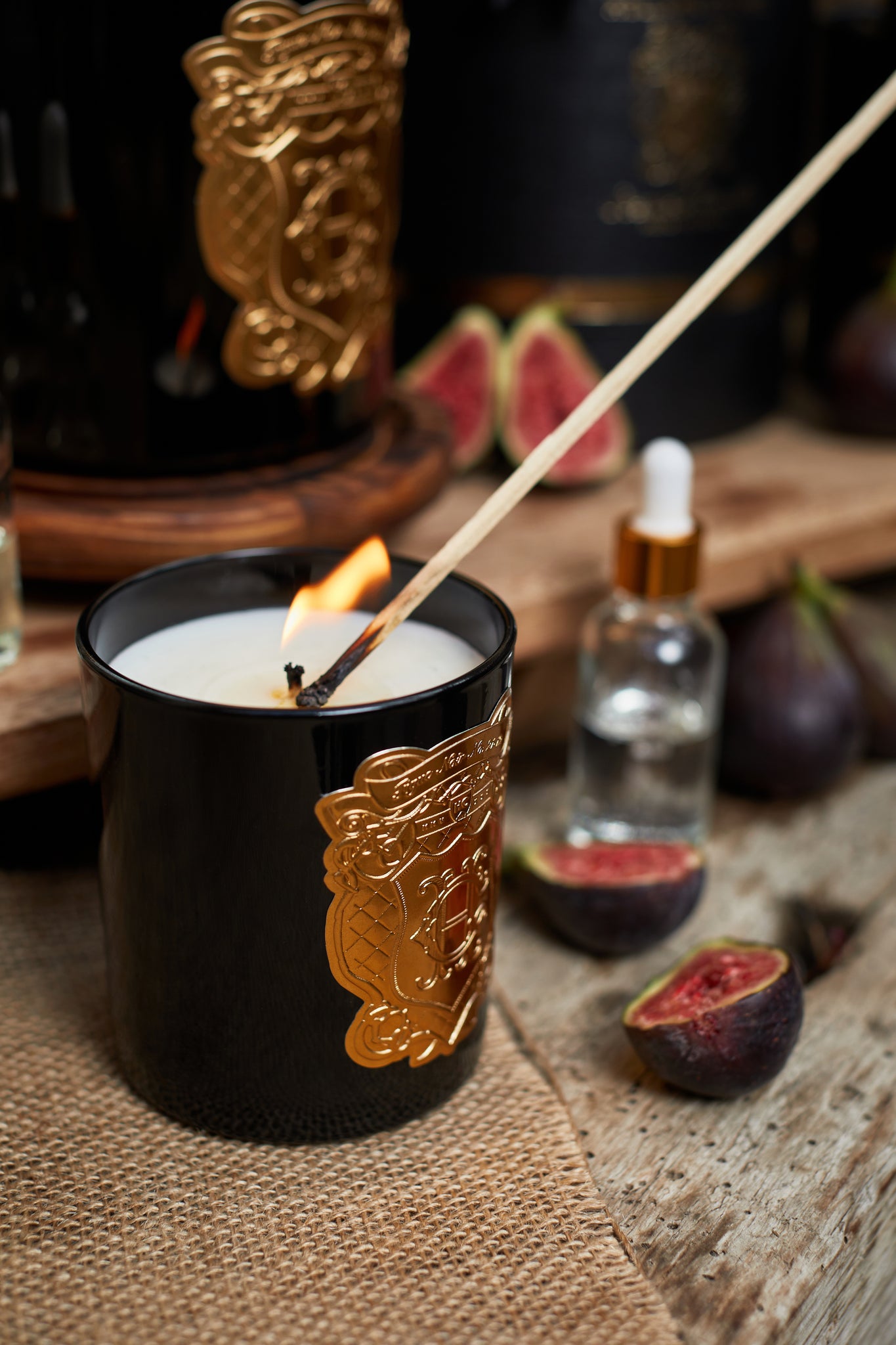 Single Wick Candle (Figue Noir)