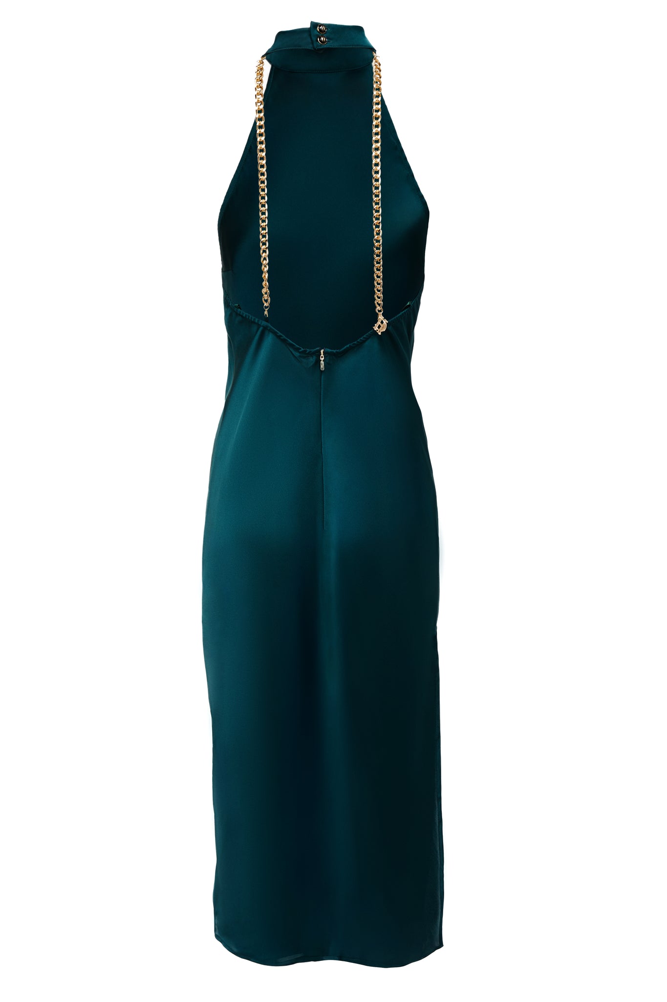 Florence Satin Dress (Emerald)