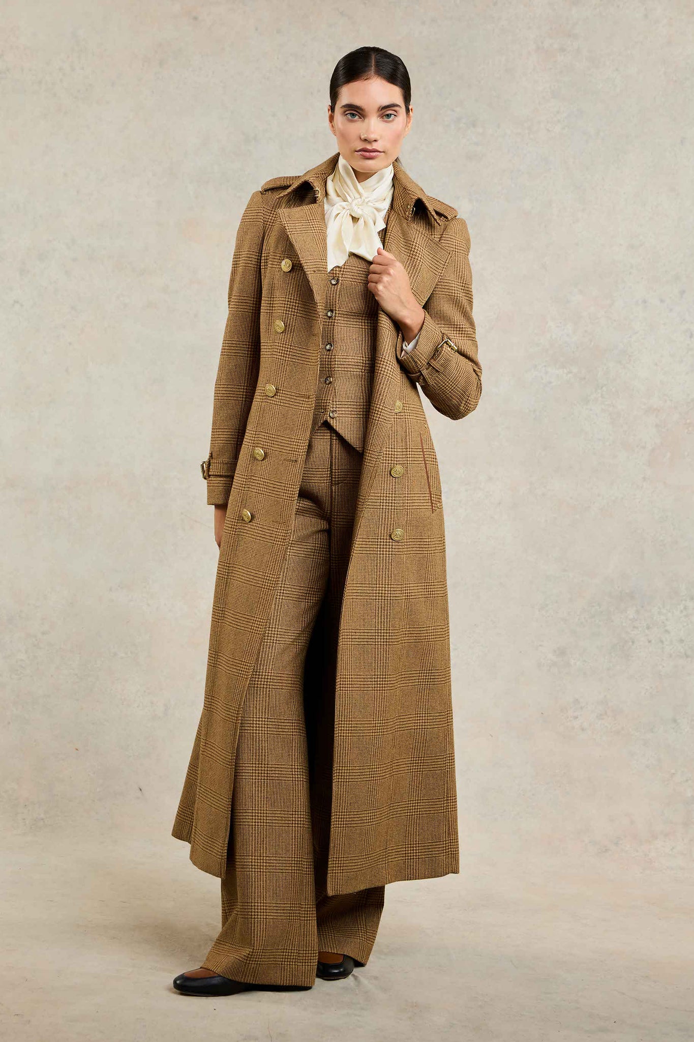 Full Length Marlborough Trench Coat (Tawny)