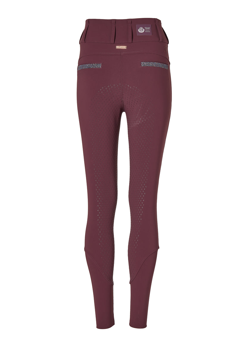 Premium High Rise Breeches (Aubergine)