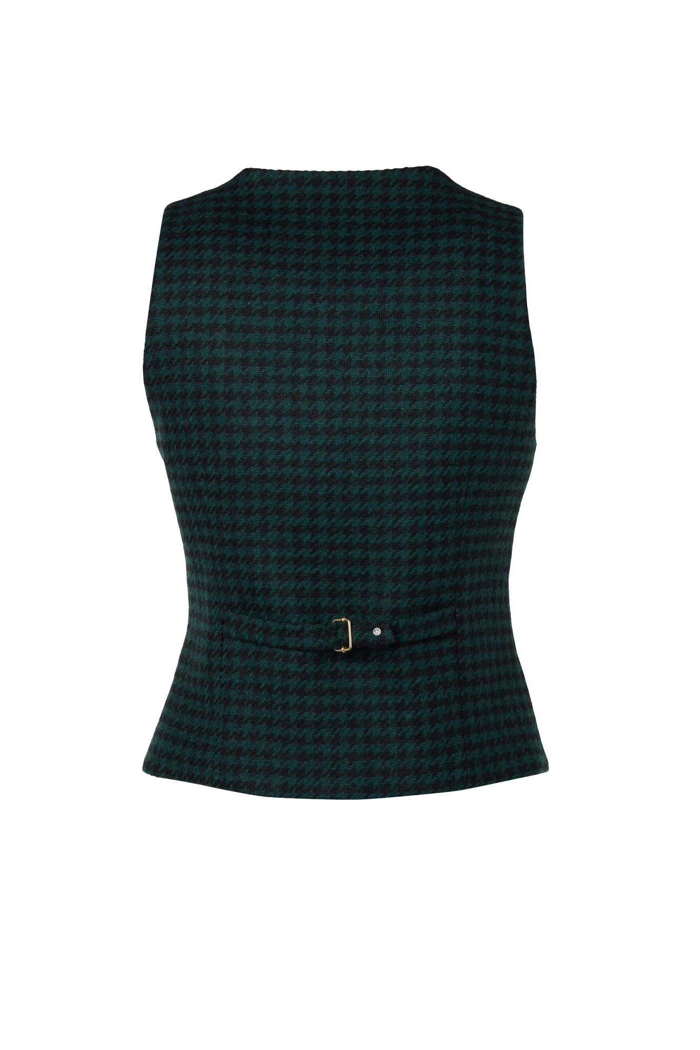 Hampton Waistcoat (Emerald Houndstooth)