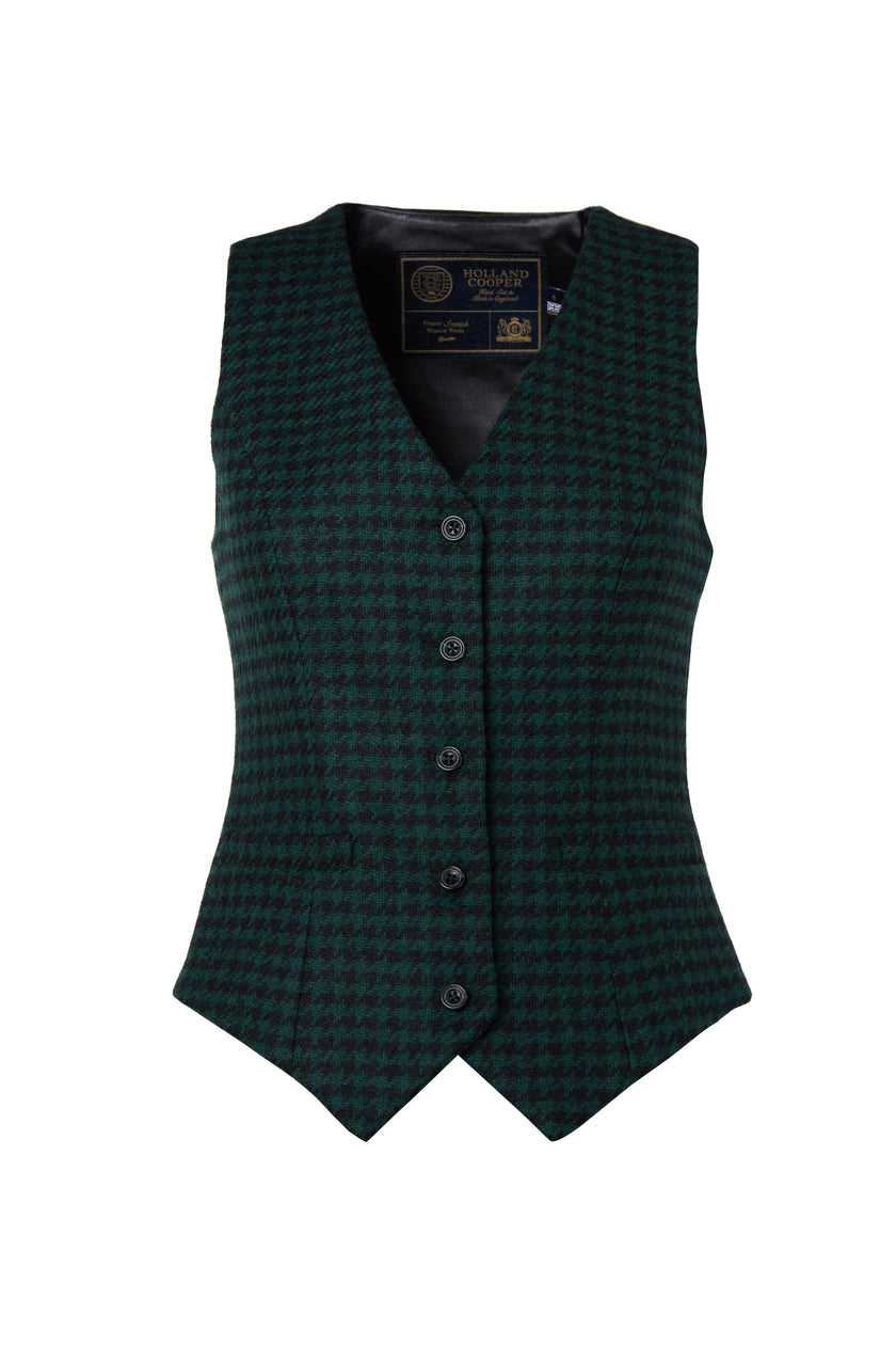 Emerald Houndstooth Suit Set