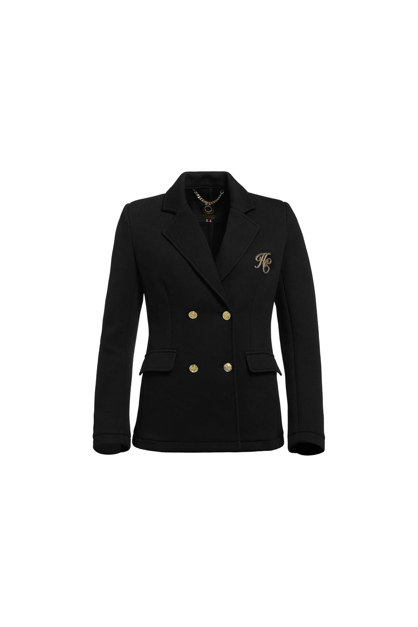 Henley Double Breasted Blazer (Black)