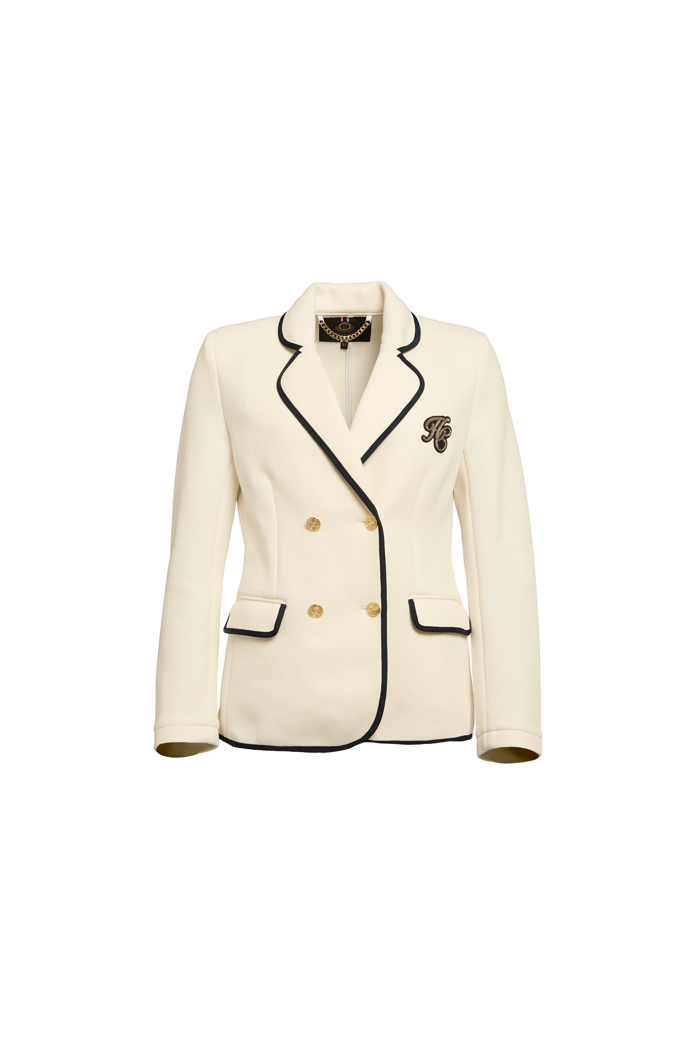 Henley Double Breasted Blazer (Cream)