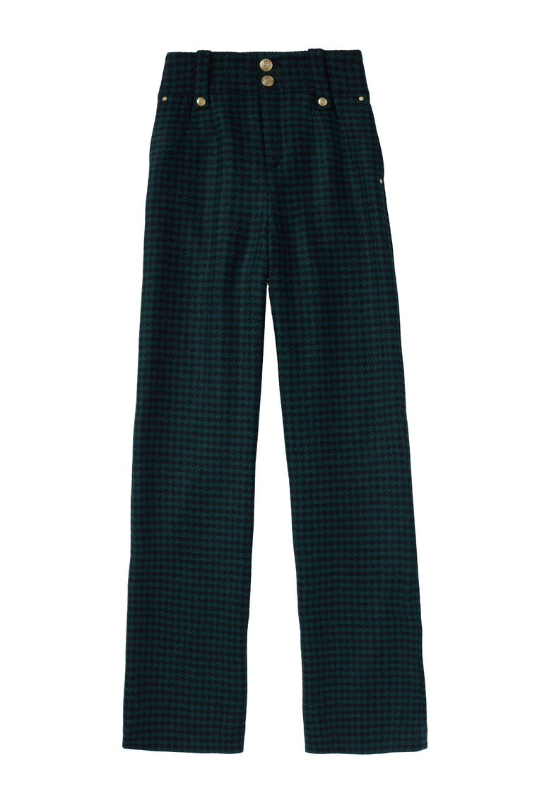 Emerald Houndstooth Suit Set