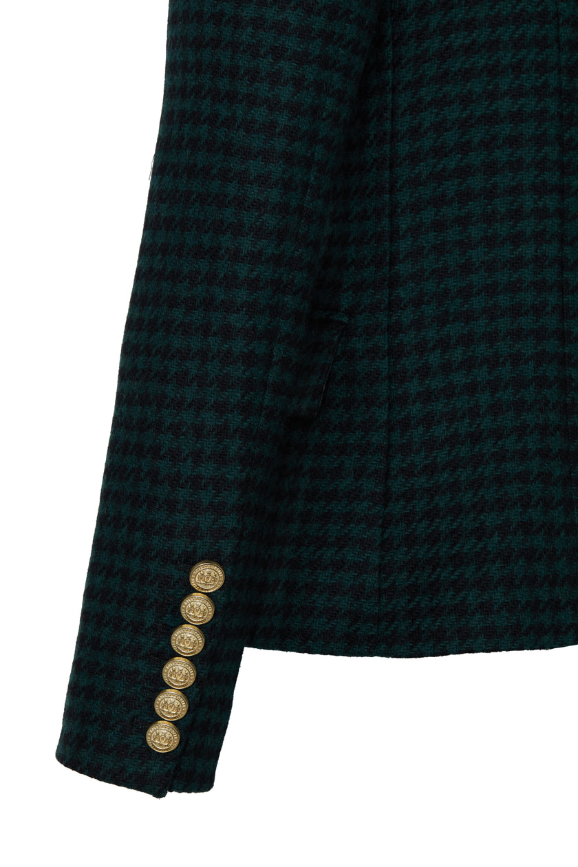 Knightsbridge Blazer (Emerald Houndstooth)