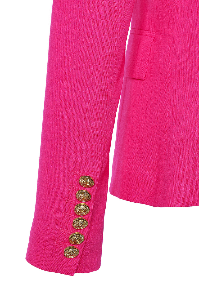 Knightsbridge Blazer (Hot Pink Linen)