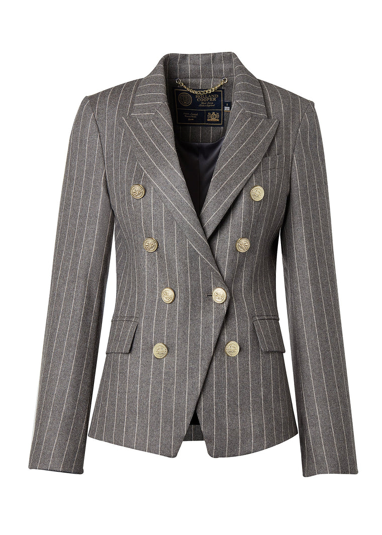 The Soft Grey Pinstripe Suit