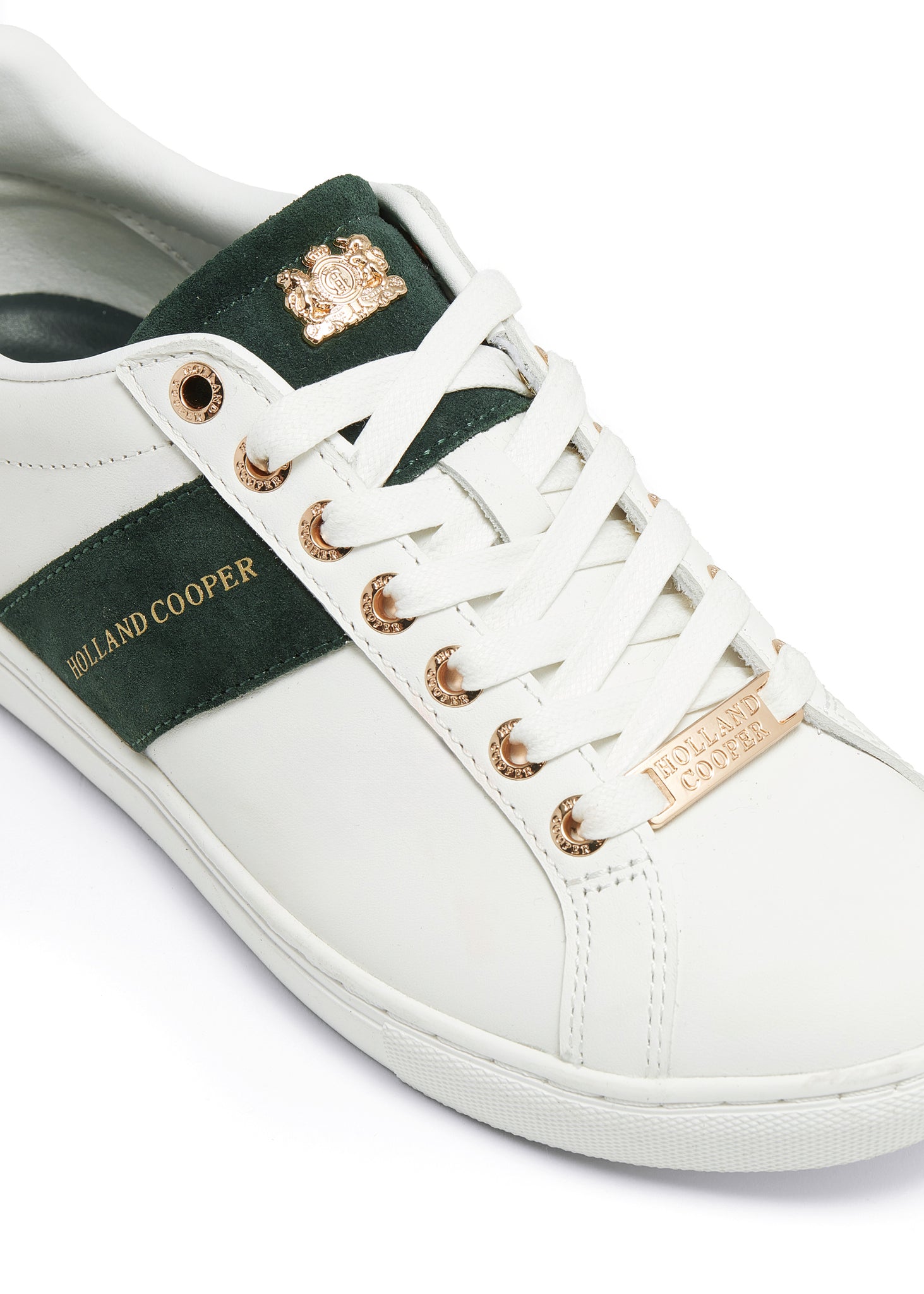 Knightsbridge Court Trainer (White Racing Green)