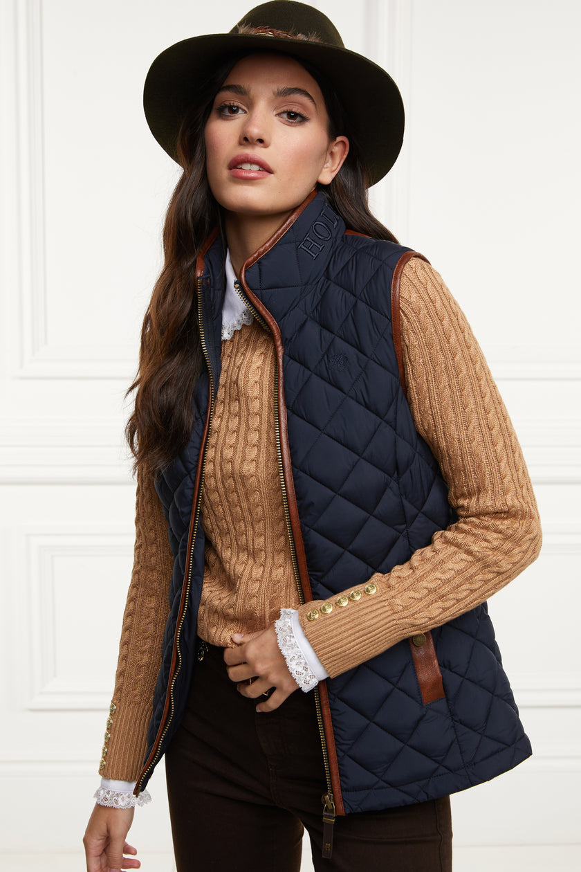 Country Quilted Gilet (Ink Navy)