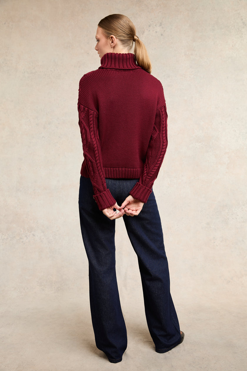 Noveli Cable Knit (Wine)