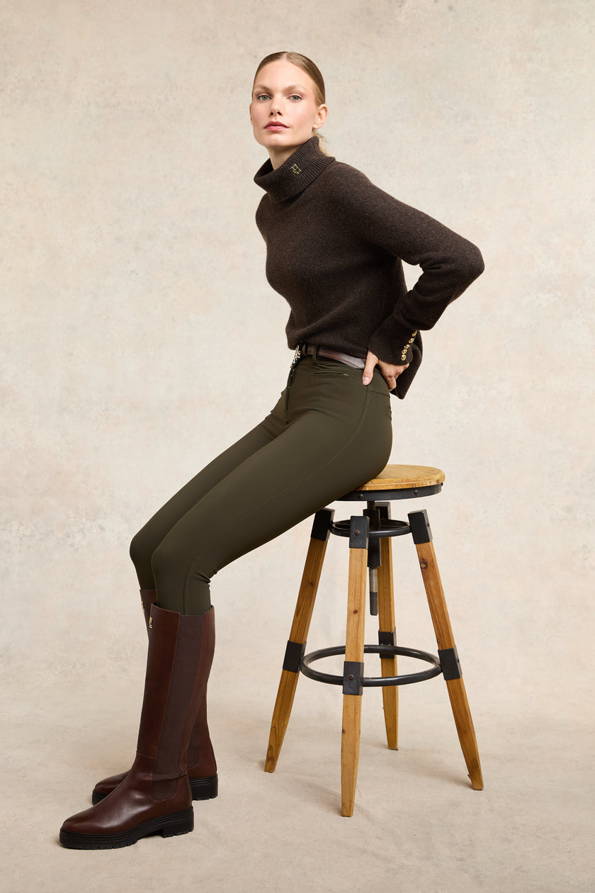 Contour Trouser (Dark Olive)