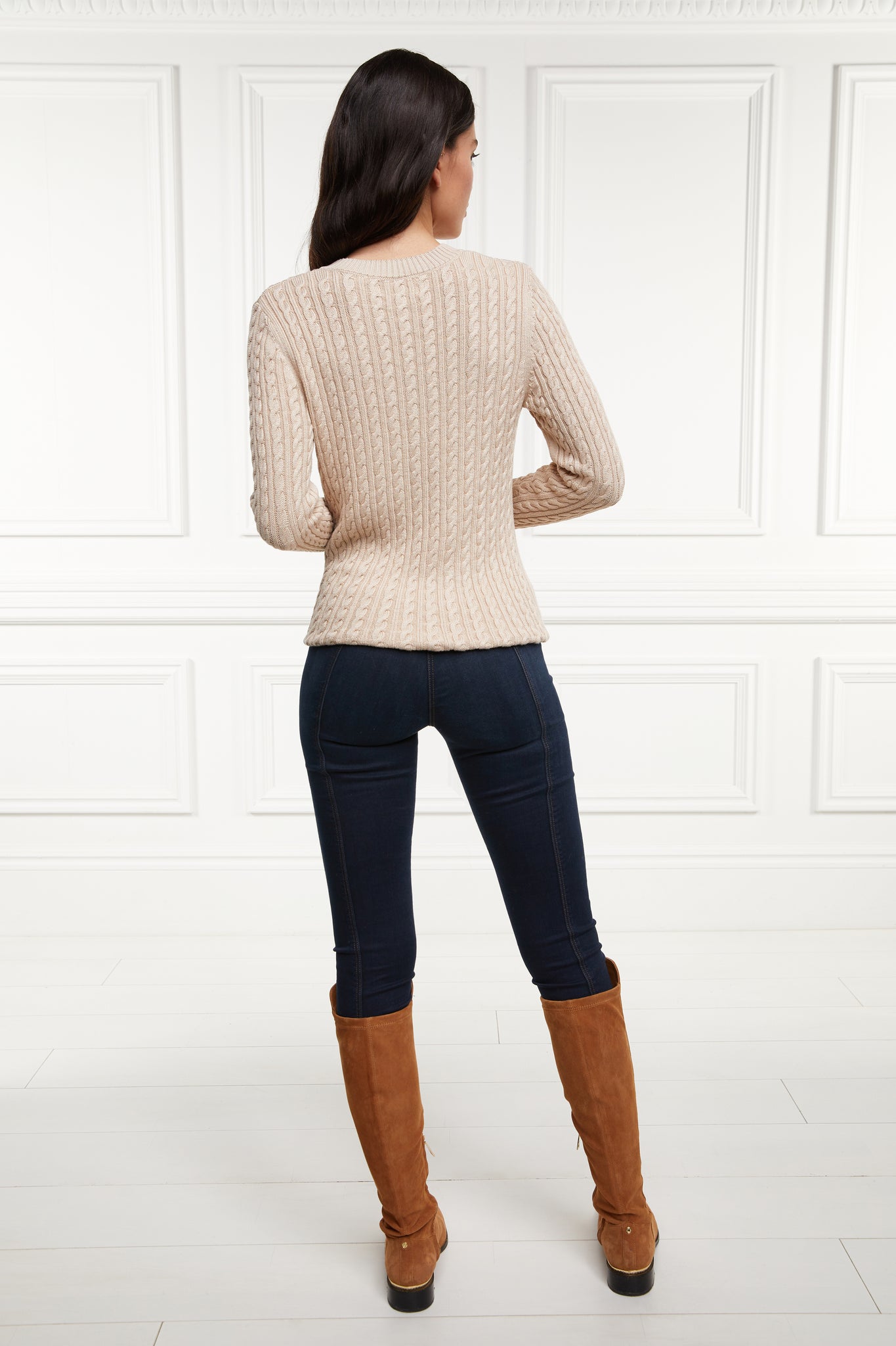 Seattle V-Neck Knit (Oatmeal)