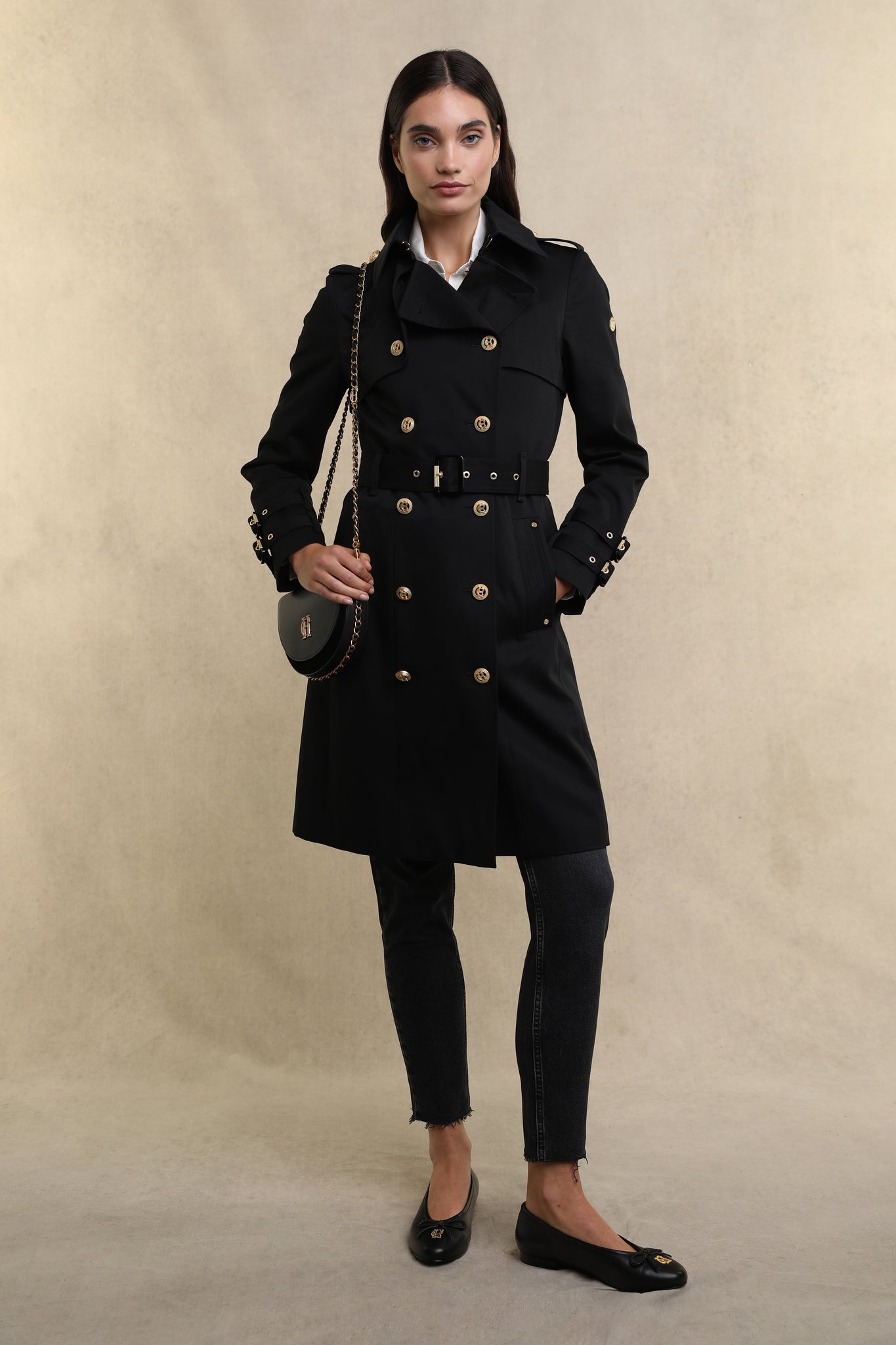 Gatcombe Trench Coat (Black)