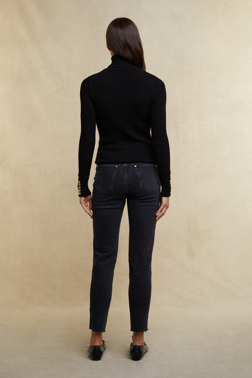 Painswick Roll Neck Knit (Black)