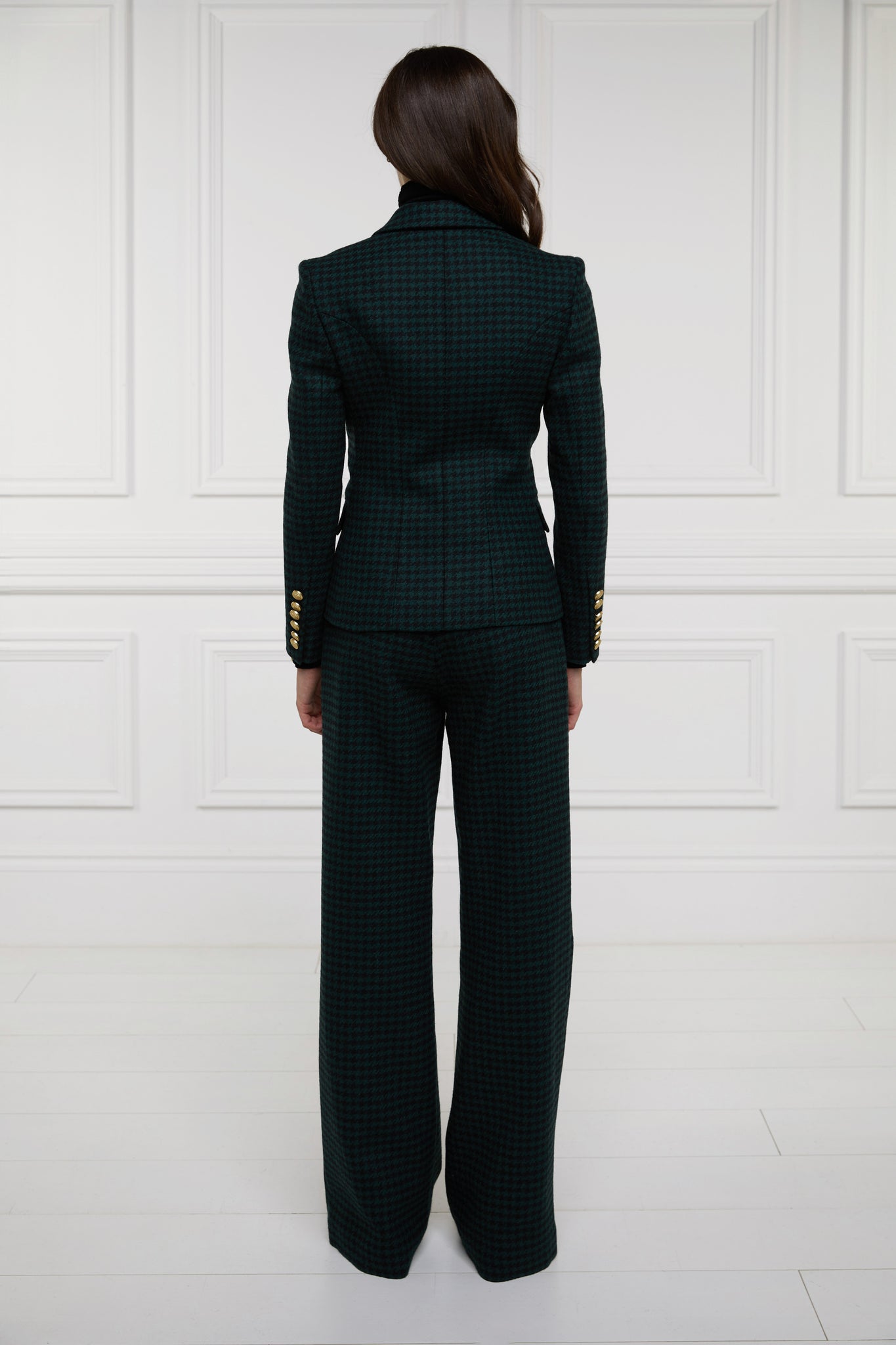 Knightsbridge Blazer (Emerald Houndstooth)