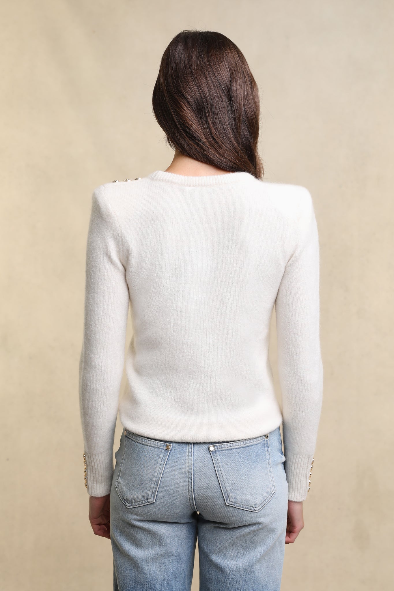 Amy Crew Neck Knit (Natural)