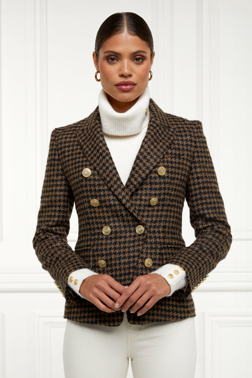 Knightsbridge Blazer (Chocolate Houndstooth)