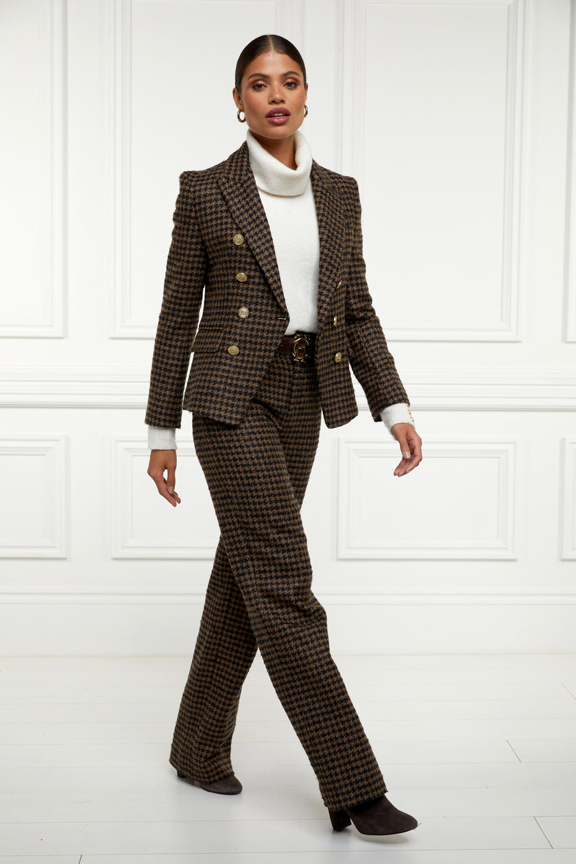 Knightsbridge Blazer (Chocolate Houndstooth)