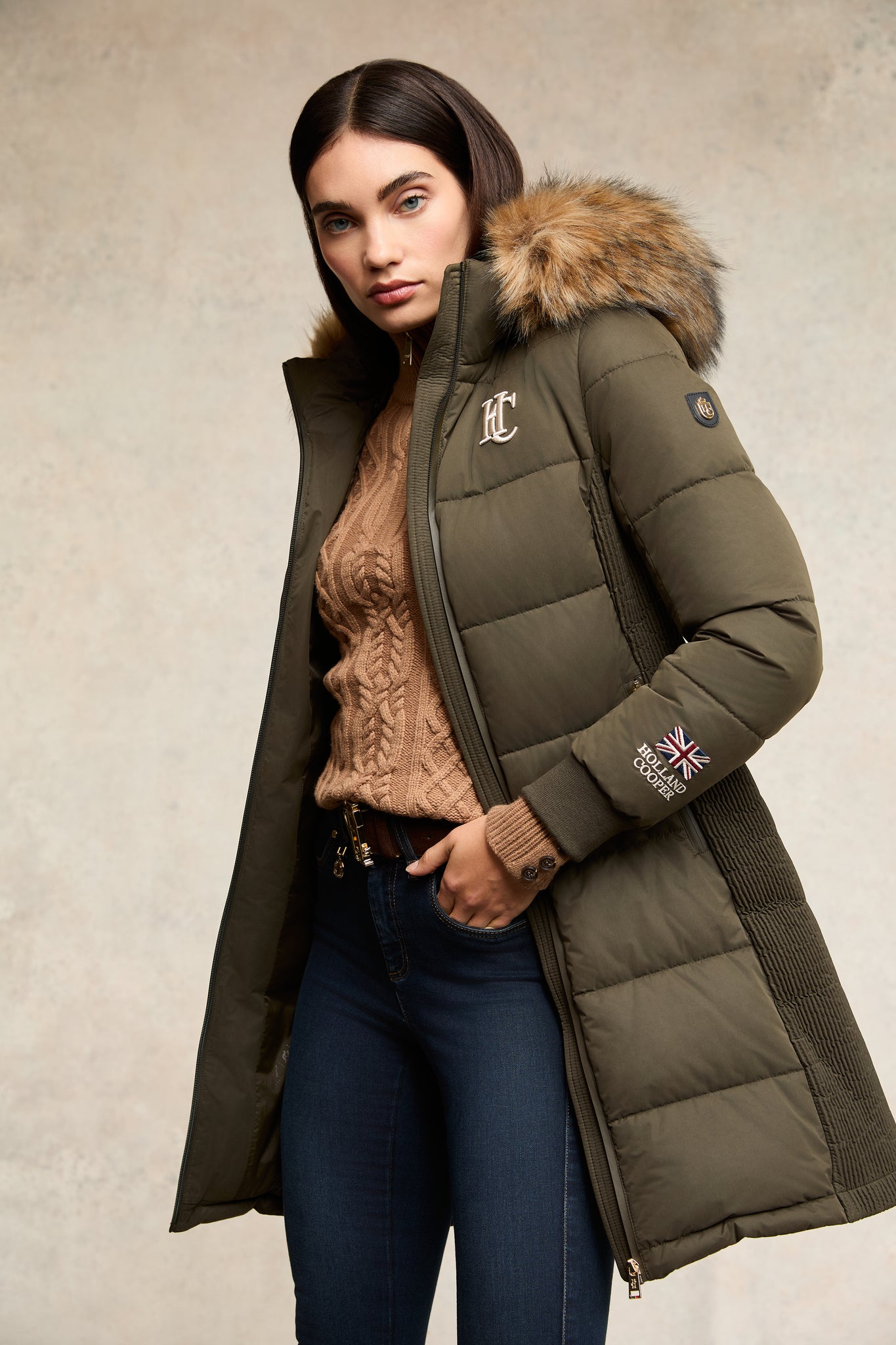 Team Padded Coat (Khaki)