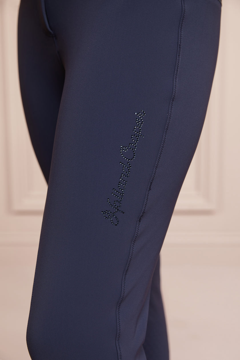 Premium Mid Rise Breeches (Yale Blue)