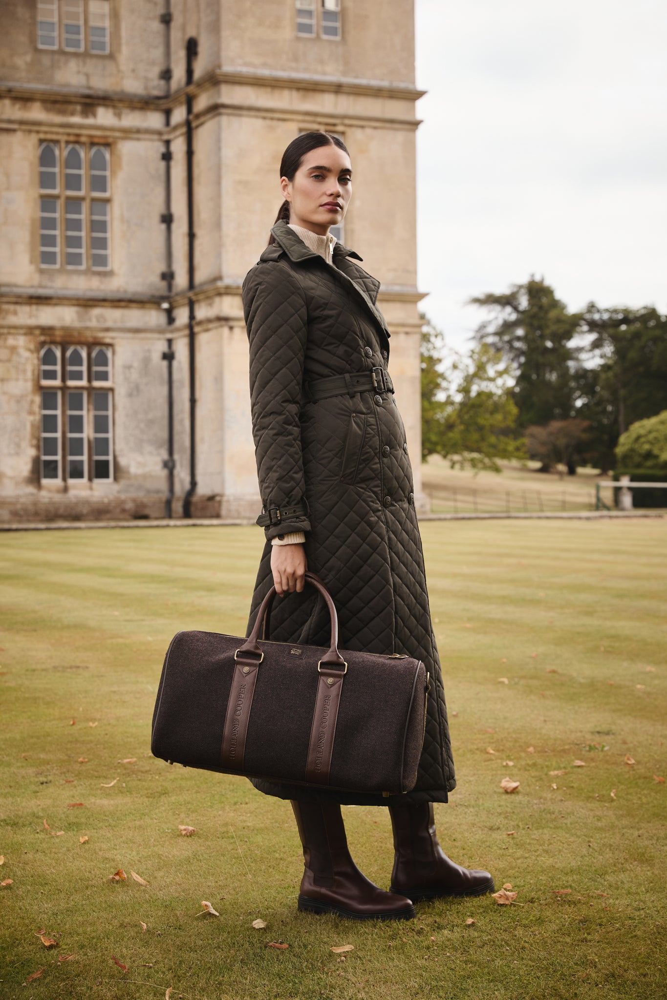 Regency Holdall (Brown Herringbone)