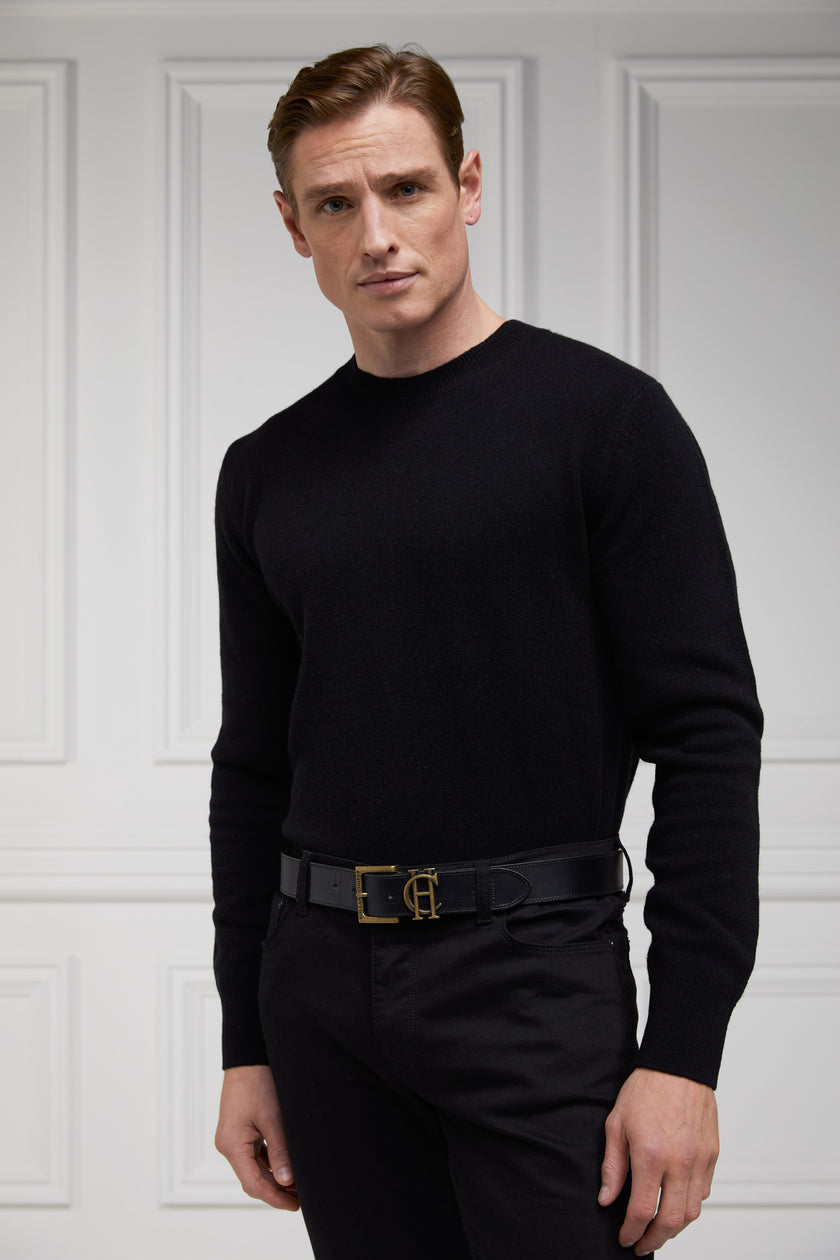 Byron Crew Neck Knit (Black)