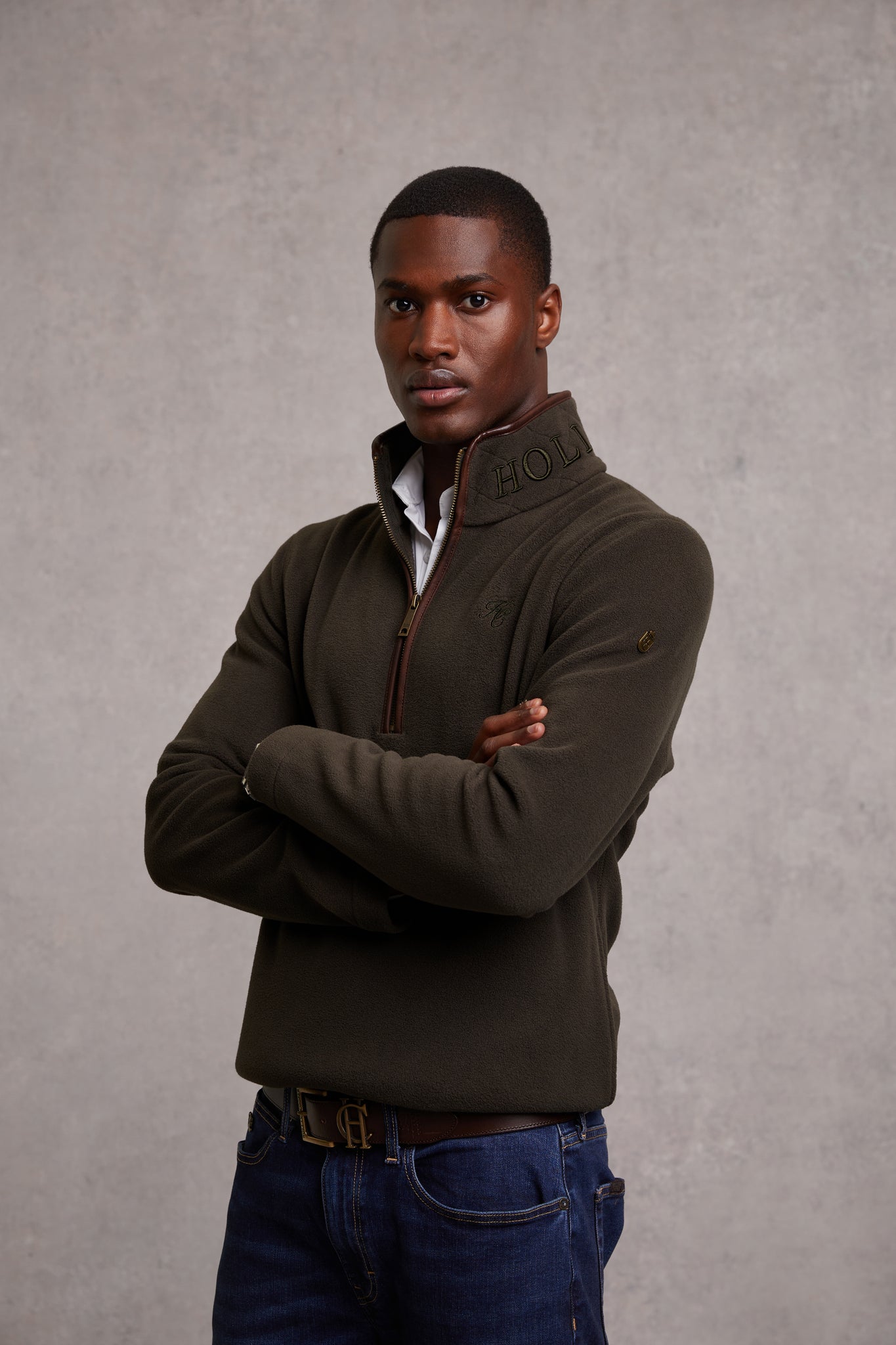 Country Fleece Quarter Zip (Khaki)