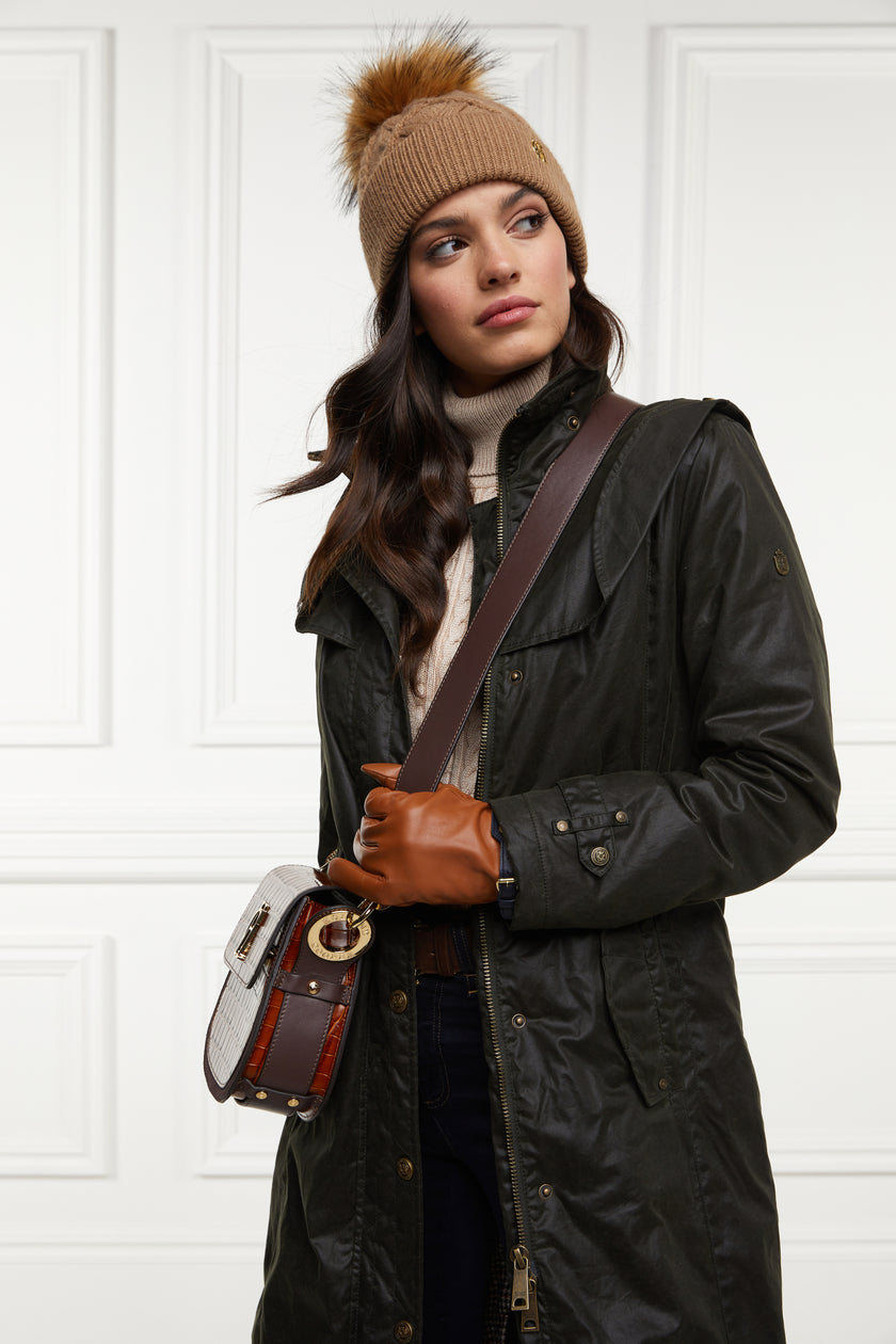 Merissa Wax Stockman Coat (Dark Olive)