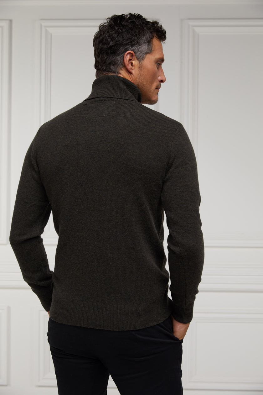 Byron Roll Neck Knit (Charcoal)