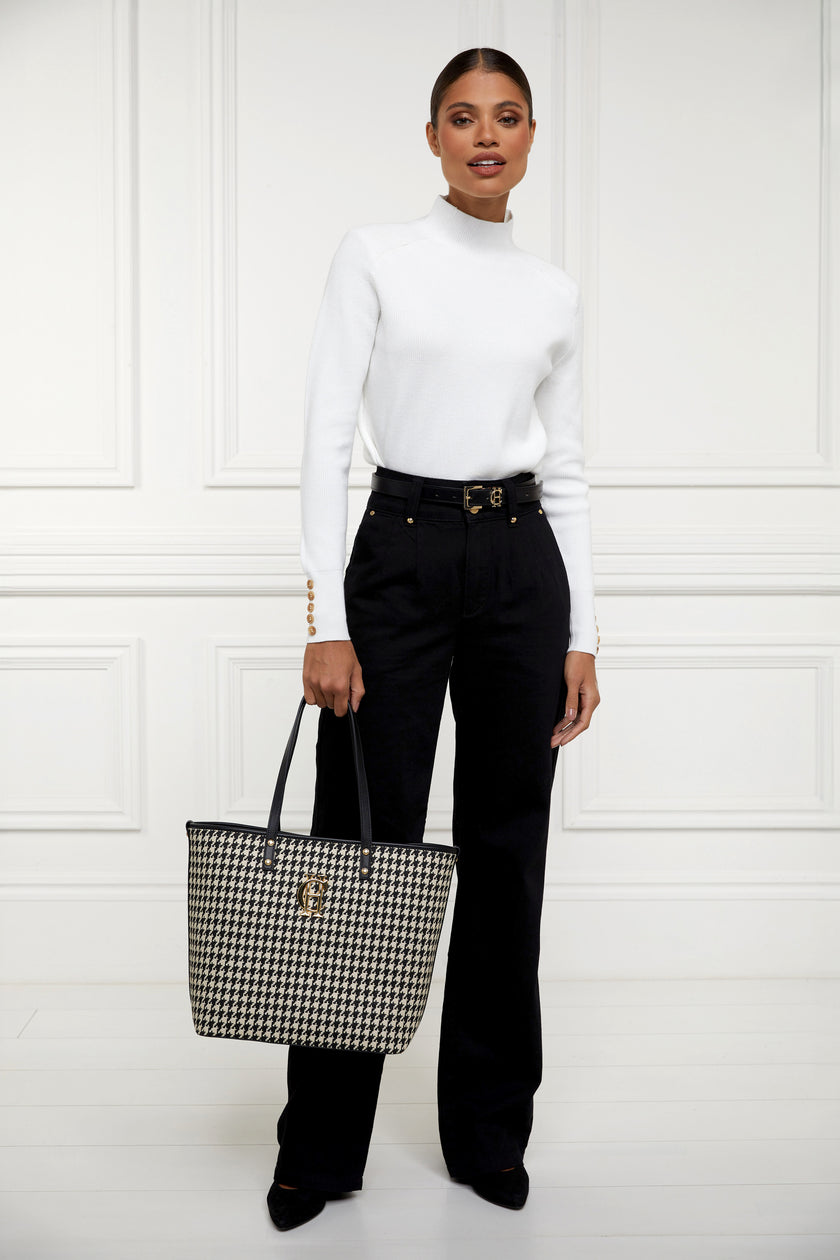 Kensington Tote Bag (Classic Houndstooth)