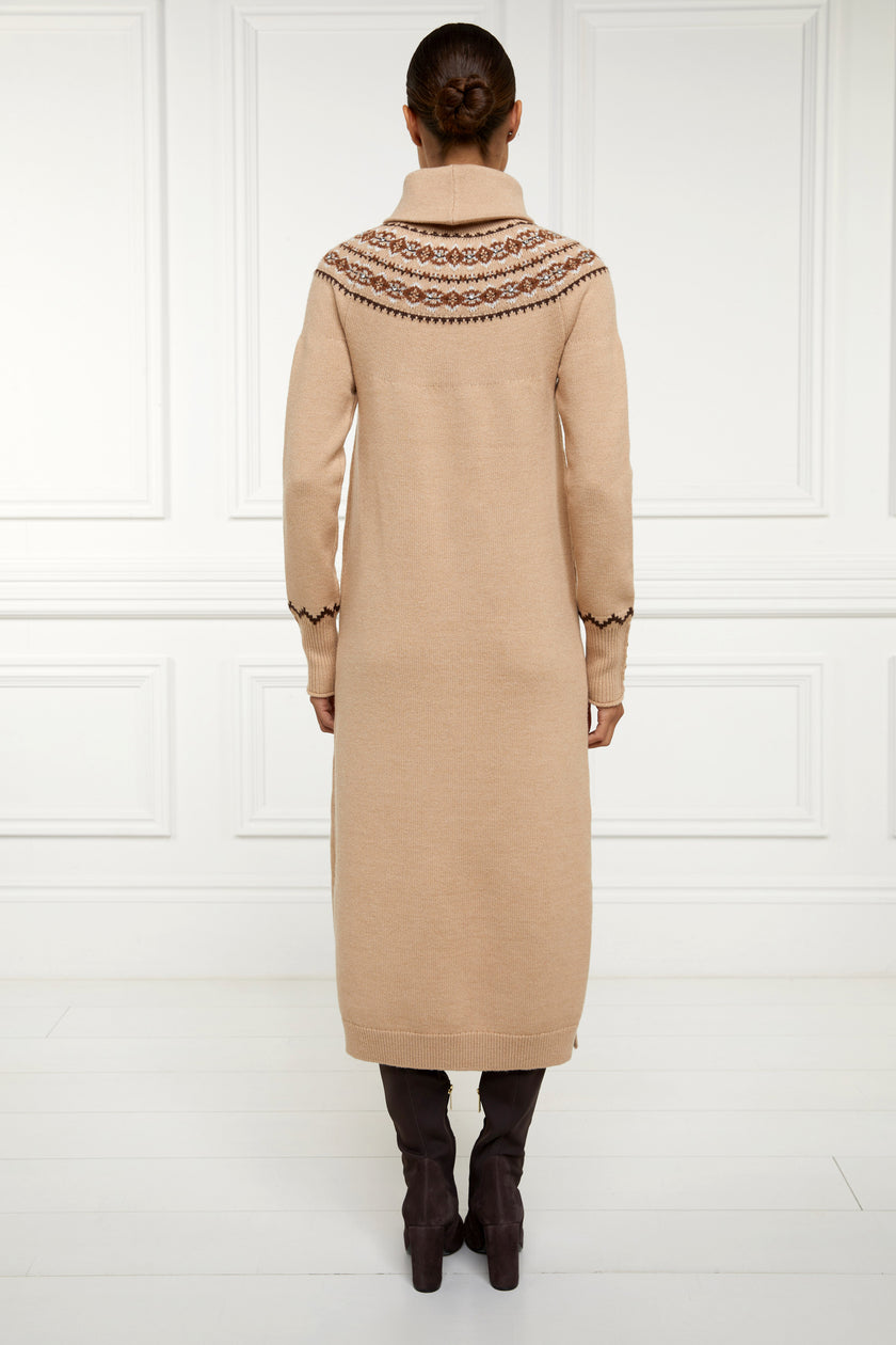 Jennifer Midi Knit Dress (Camel)