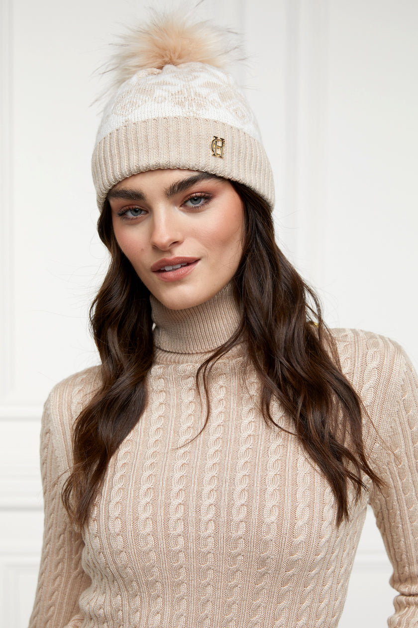 Beatrice Bobble Hat (Camel Cream)