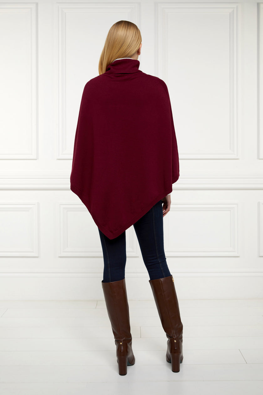 Roll Neck Cape (Wine)