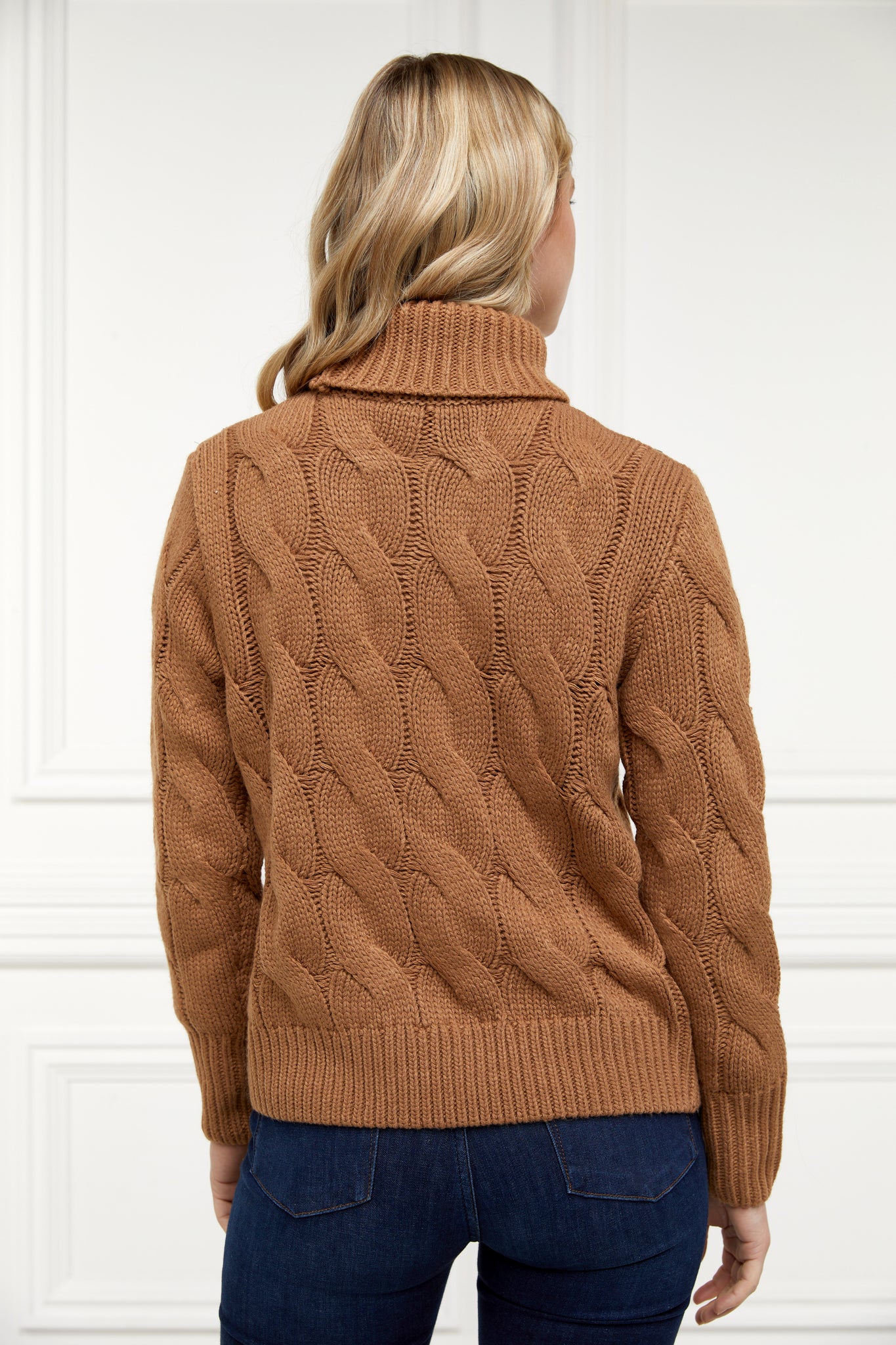 Lucia Roll Neck Knit (Toffee)