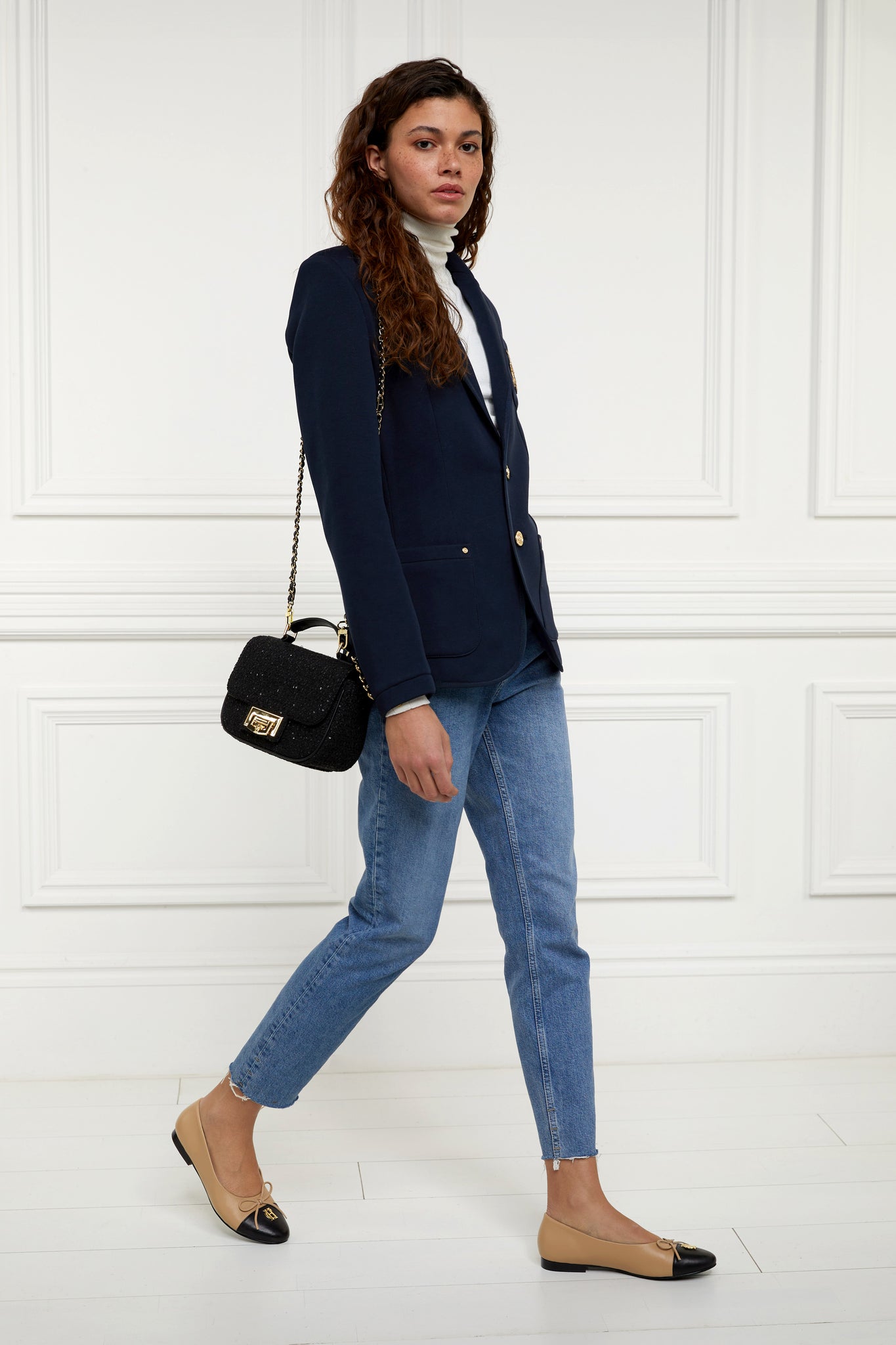 Henley Blazer (Navy Navy)