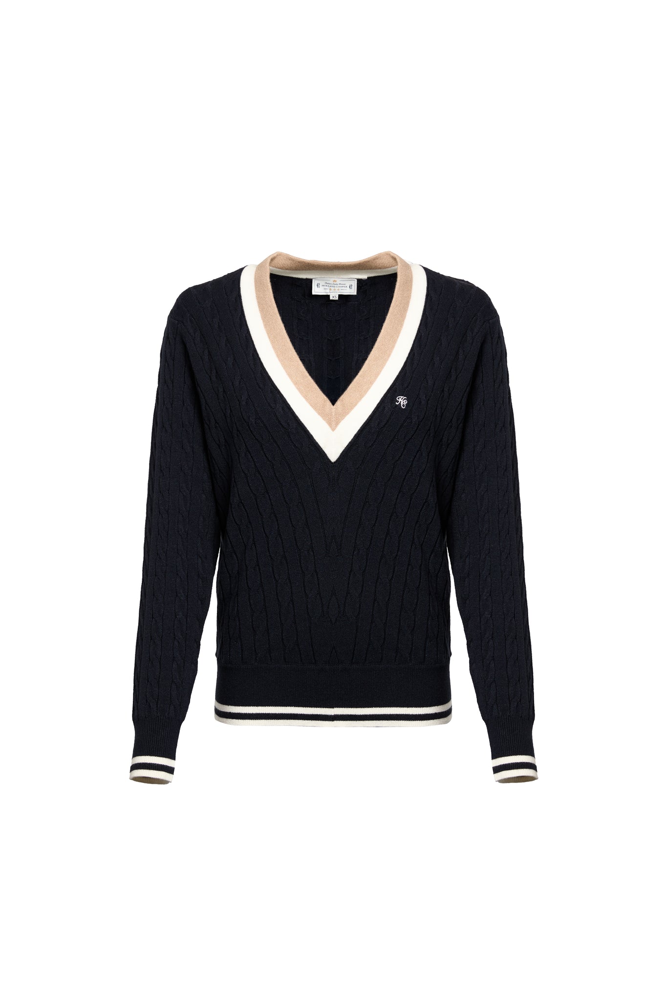 Melissa V Neck Knit (Ink Navy)