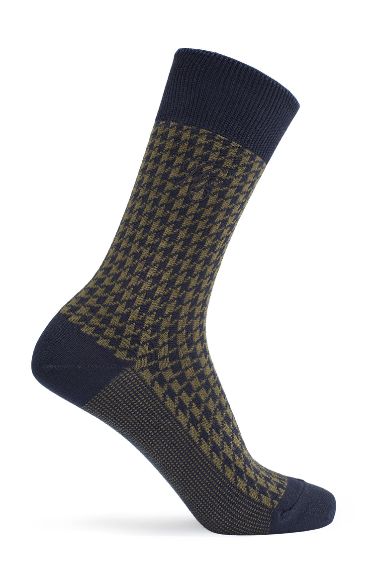 Men's Sock Gift Box (Charcoal Houndstooth Set)