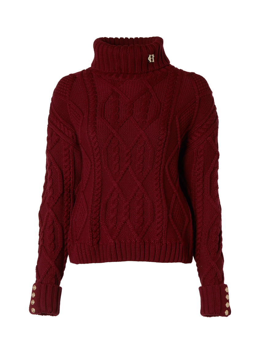 Noveli Cable Knit (Wine)