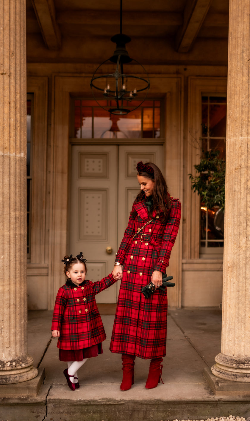 Little Town Coat (Red Tartan)