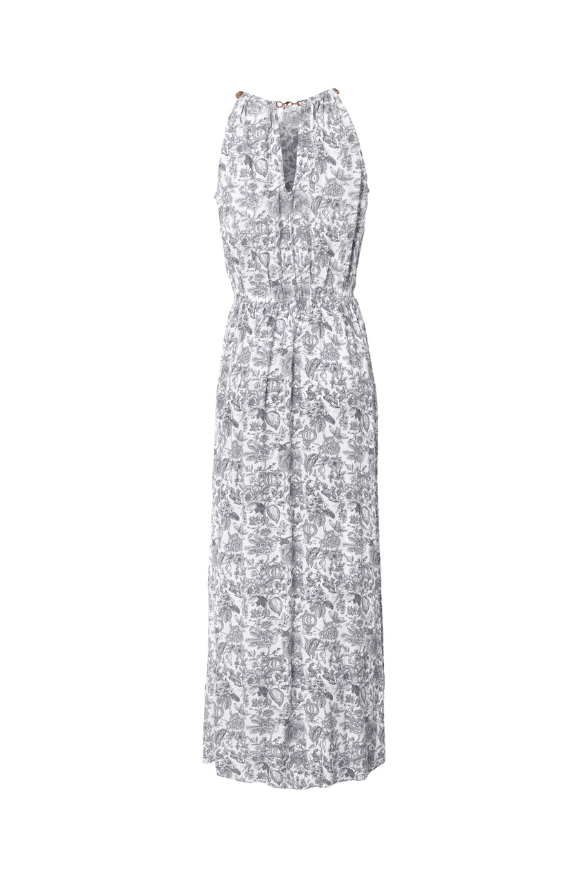 Paloma Maxi Dress (White Willow)